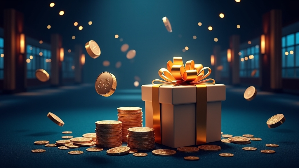 Pacchetto di benvenuto con bonus e free spin in un casinò elegante