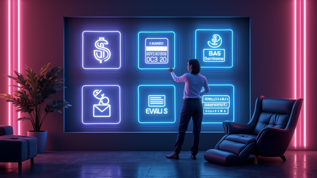Interfaccia con metodi di pagamento diversi in un ambiente da casinò neon