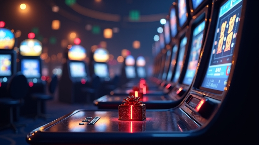 Carte bonus e luci da casinò che illustrano promozioni, codici promo e bonus benvenuto