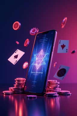 Smartphone con app casino Playoro